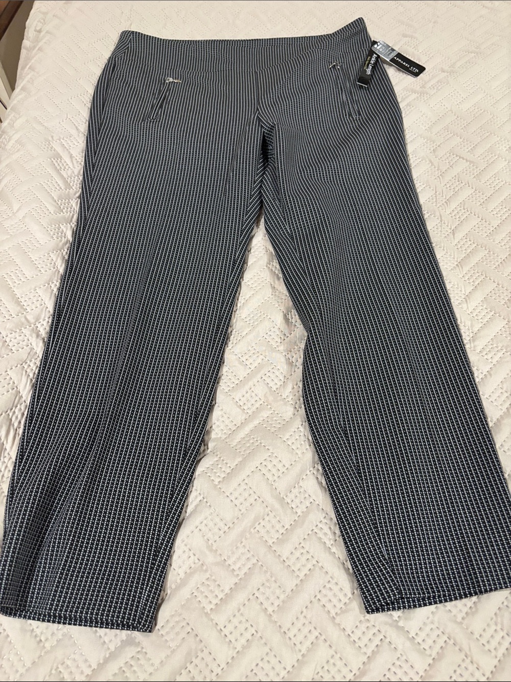 Soho women’s Navy & White pattern  Dress Pants